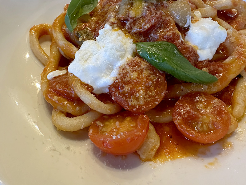 Pasta dish at Bocca, Sunshine Coast