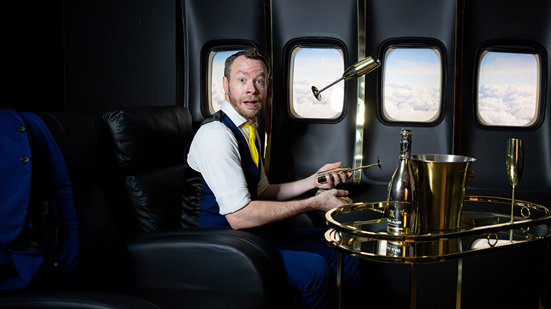 james bustar on plane
