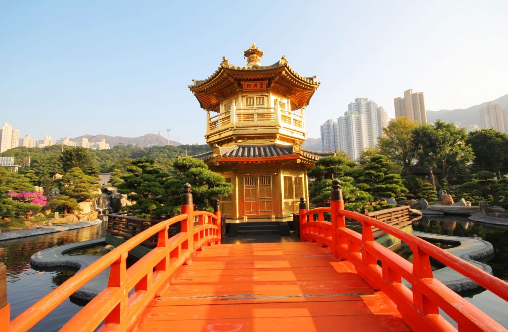 image of Chi Lin Nunnery, one of the kids things to do in Hong Kong, family activities in hong kong