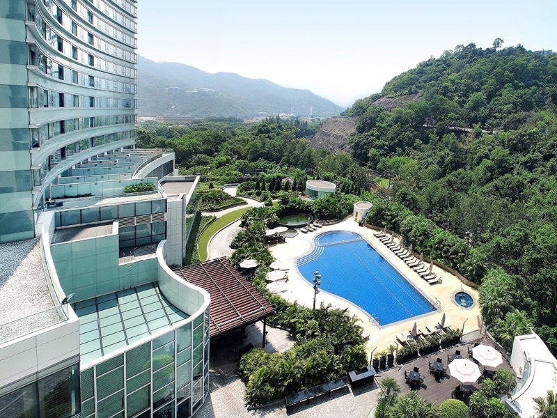 image of Hyatt apartments pool long stay hotels