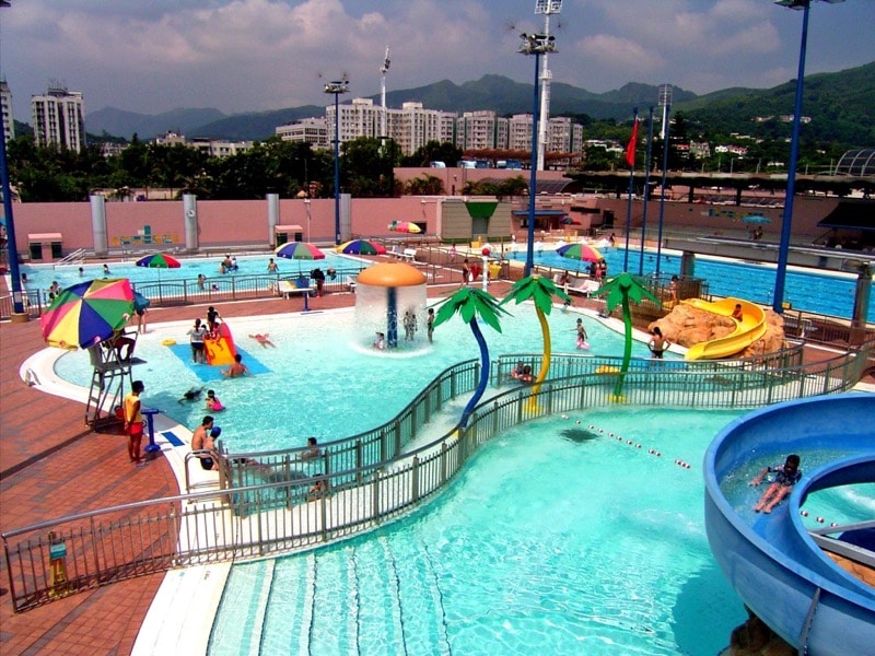 Sai Kung Swimming Pool is a popular spot with locals