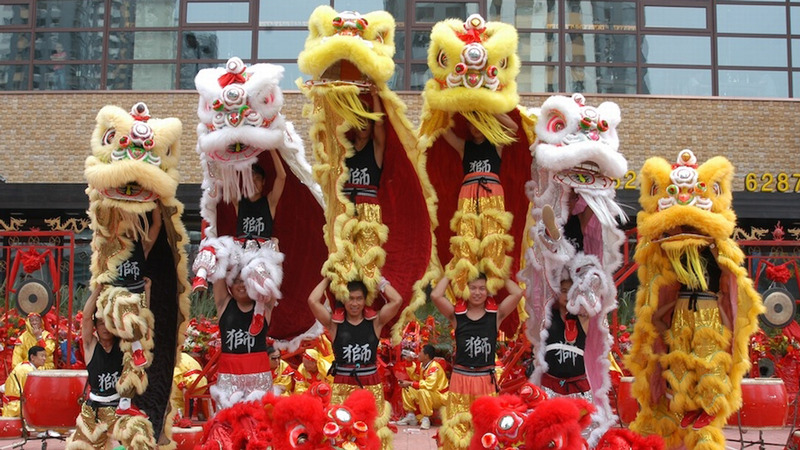 Lion Dance for Chinese New Year
