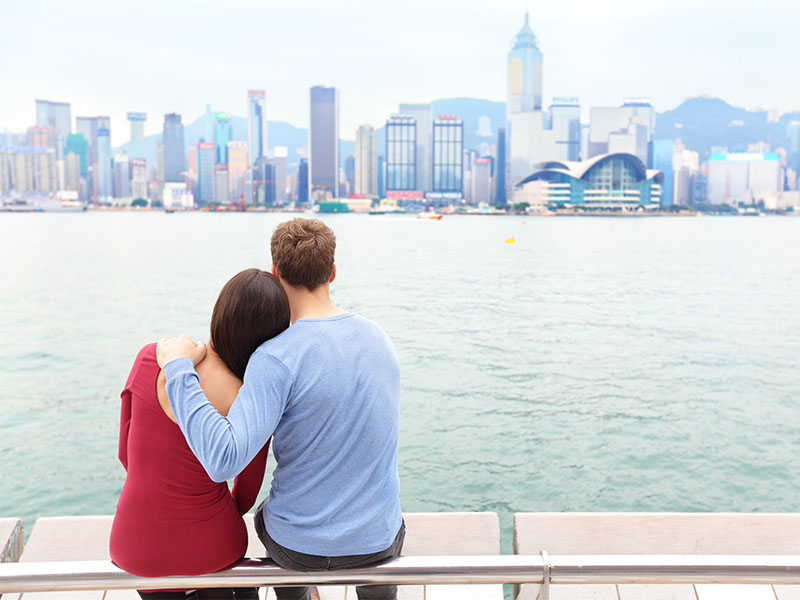 Couple in Hong Kong