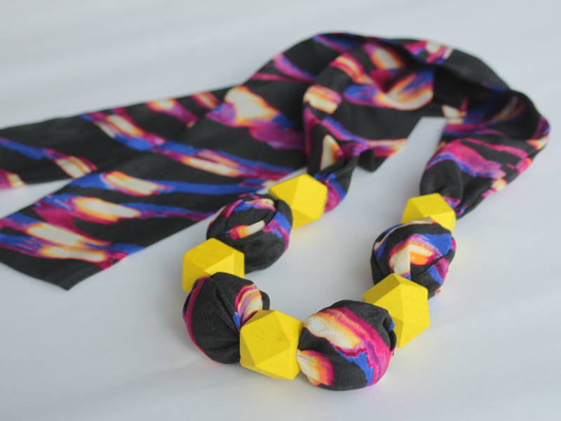 Carolyn Waweru Jewellry Yellow beads necklace
