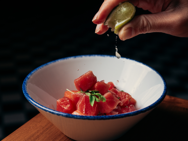 TANGO Tuna and Watermelon Ceviche fresh chilli 