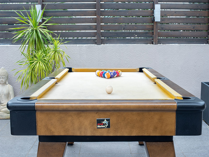 village house in Hong Kong - pool table