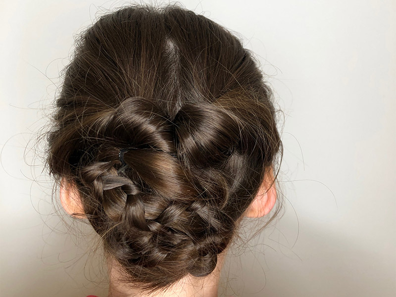 Kids hairstyles for school - Kris-Cross Braids - step final