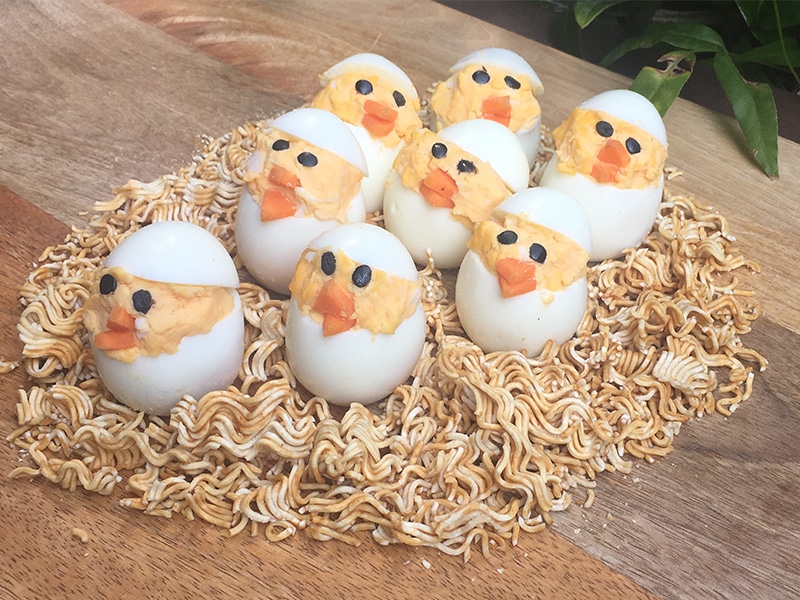 Easter Recipes - devilled chicks