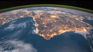 Earth spinning for trivia quiz questions on geography