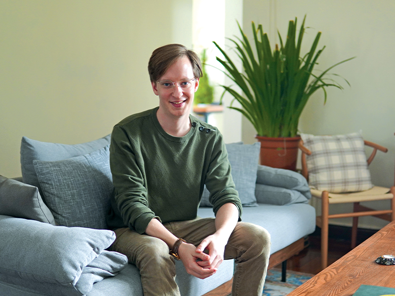 Jerome Barty-Taylor of BartyED - inside his historical home in Kowloon