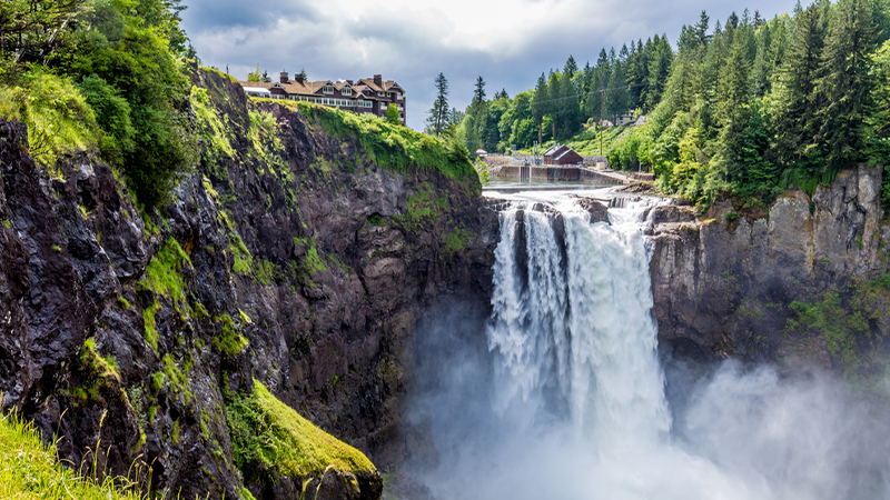 waterfall in Seattle