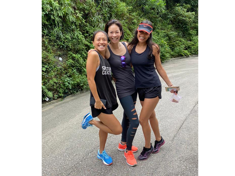 Expat Neelam Daswani and friends in Tai Hang