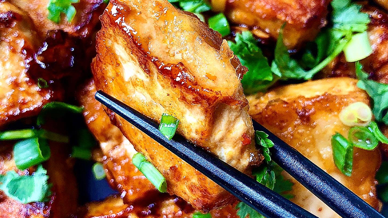 Marinated pan fried chilli tofu recipe