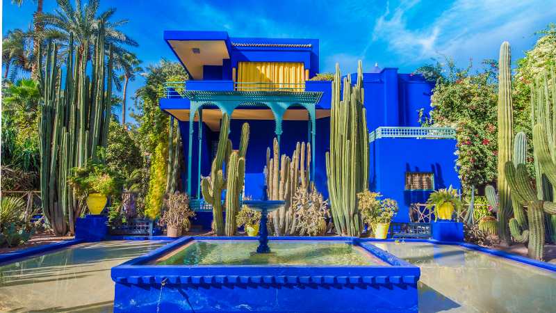 Majorelle Garden Marrakech, Morocco, famous gardens in the world