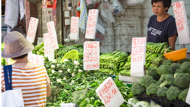 Wet markets, Hong Kong supermarkets