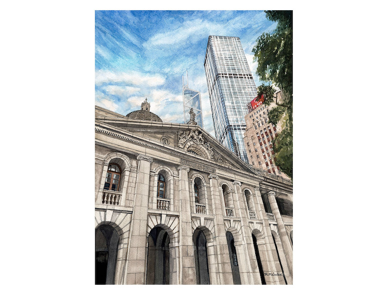 Hong Kong sketch Richard Crosbie