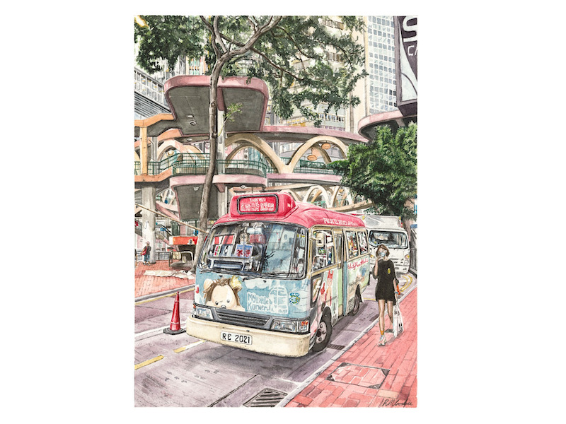 Hong Kong sketch Richard Crosbie