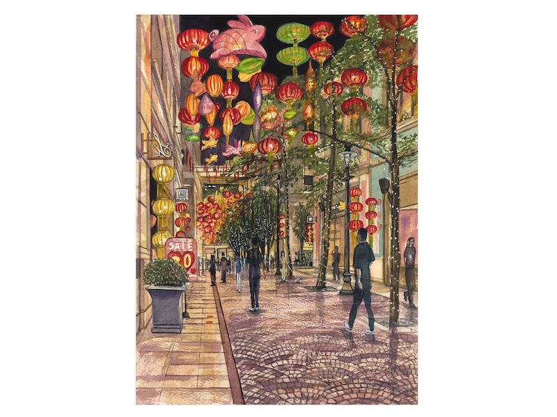 Hong Kong sketch Richard Crosbie