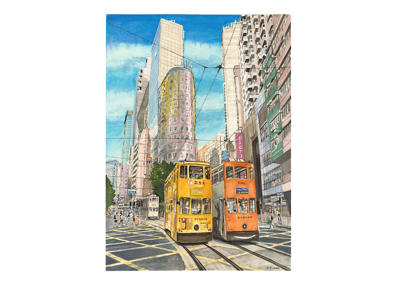 Hong Kong sketch Richard Crosbie