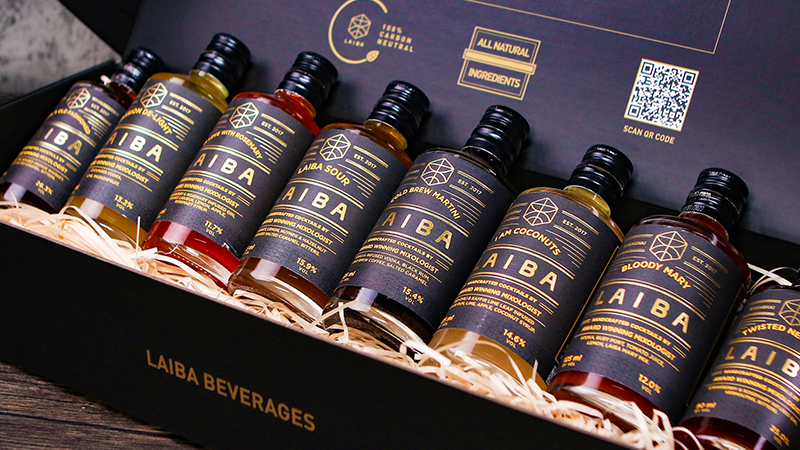 Laiba Beverages range of bottled cocktails for home delivery
