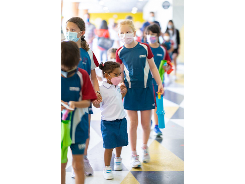 Students at HKA's BEAM Plus certified campus which offers the Global Citizen Diploma (GCD) and IB programmes