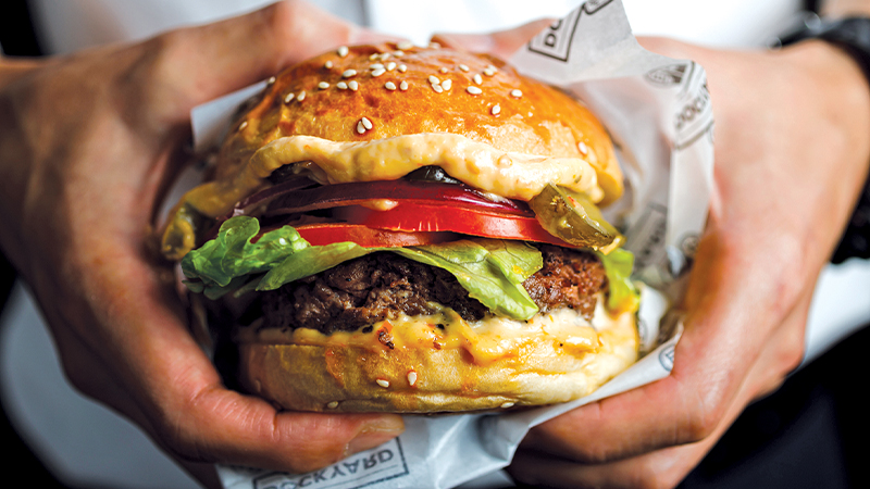 food halls in Hong Kong - Dockyard - burger