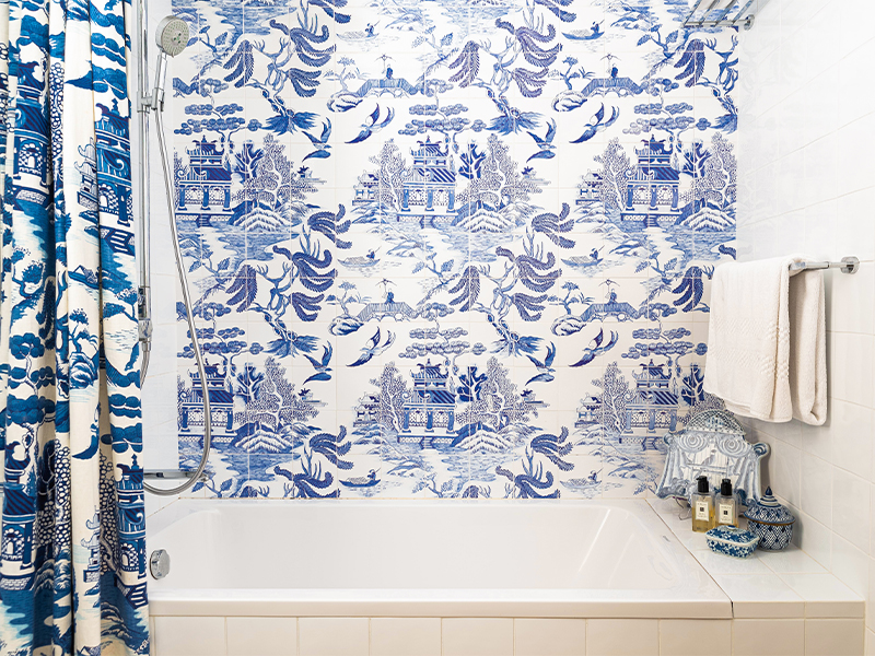 Amanda Clarke of Altfield's village house in Sai Kung, hong kong - China style bathroom