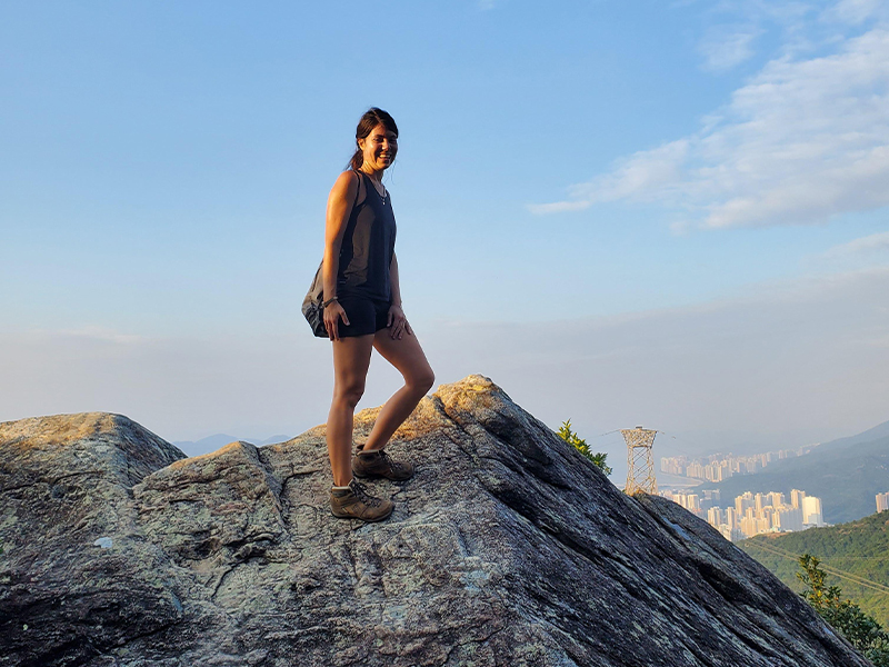 Laura Pezza, Mui Wo resident and founder of The Quiet Place Art in Hong Kong