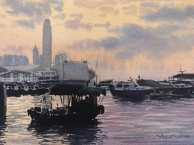 Hong Kong art by artist Yulia Shautsukova