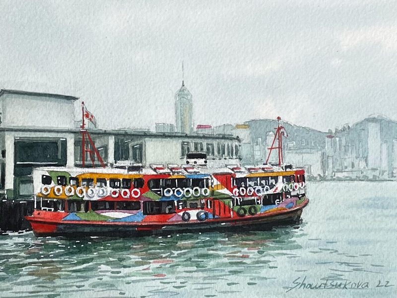 Hong Kong art by artist Yulia Shautsukova