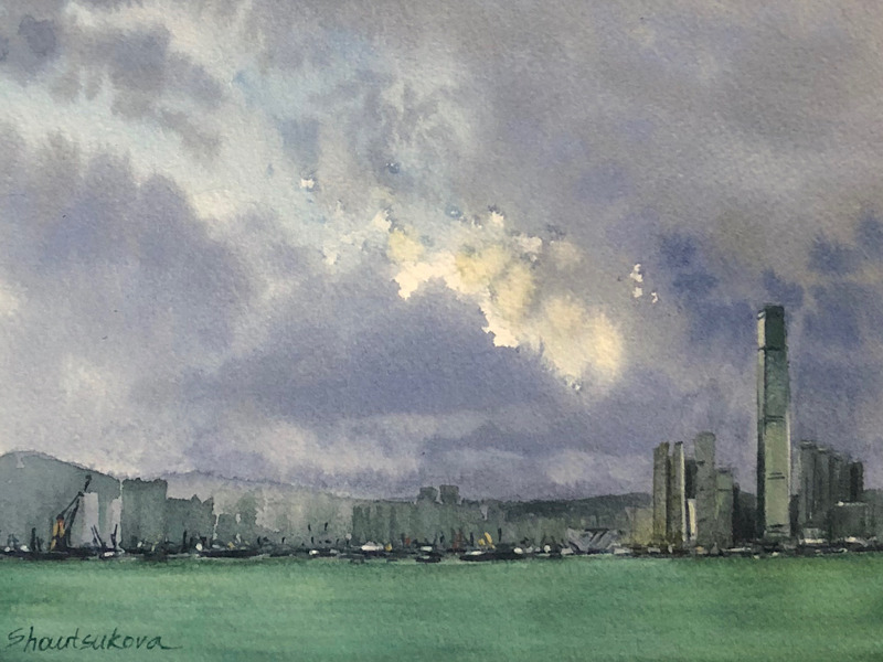 Hong Kong art by artist Yulia Shautsukova