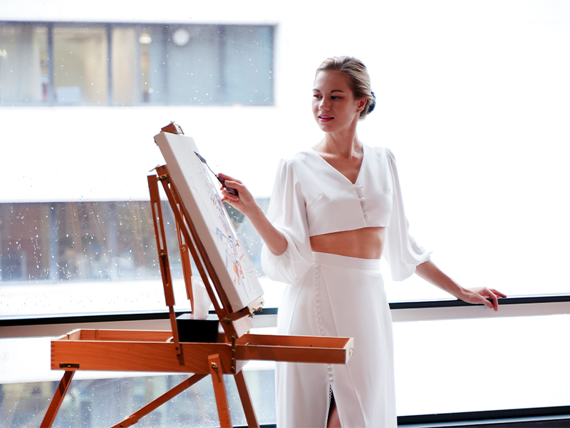 Anna Salenko, Russian artist and founder of Hong Kong art company Live With Art