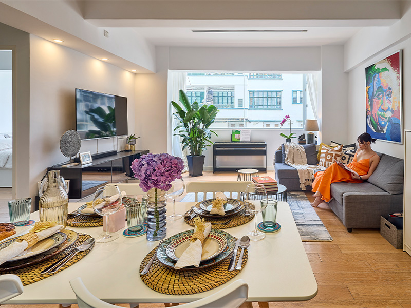 Certified professional organiser Marianne Obena's home - living