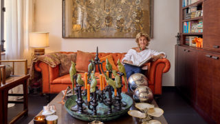 Susanna Valerio in her Mid-Levels apartment