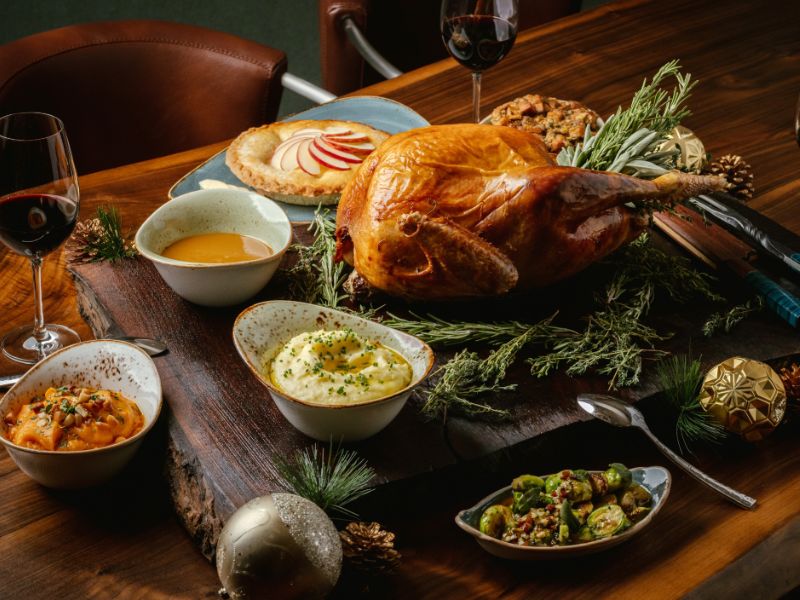 Thanksgiving dinner at Percy's in Hong Kong