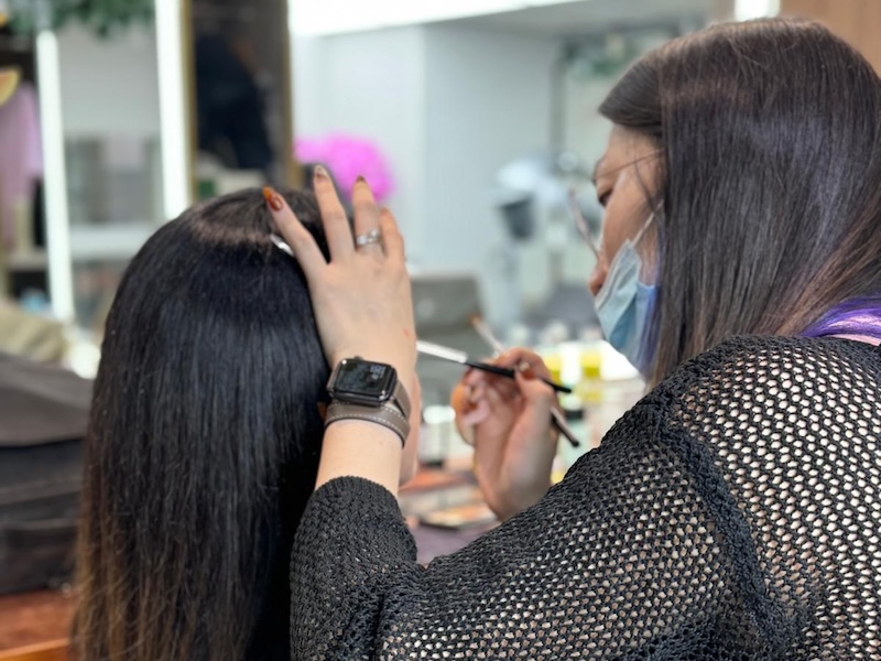 party hair, glow up tips, nail salon