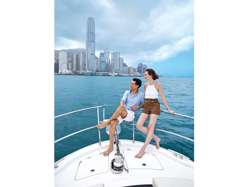 Sailing on Victoria Harbour Hong Kong 