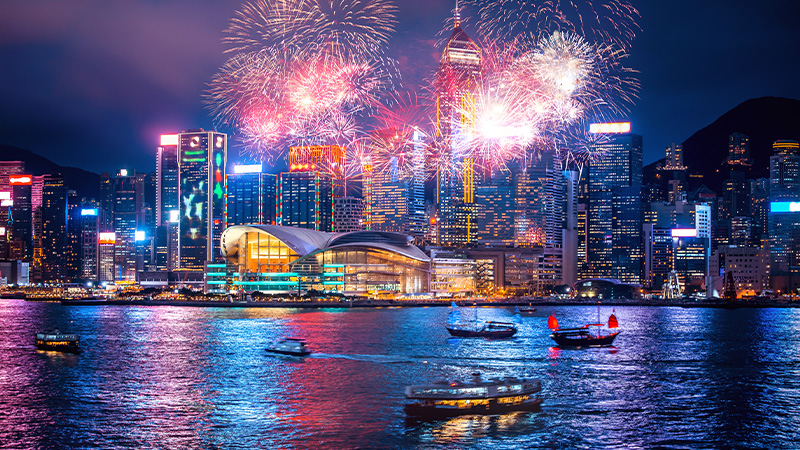The Star Ferry crossing Hong Kong's Victoria Harbour
