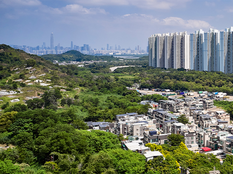 Yuen Long in the New Territories, Hong Kong
