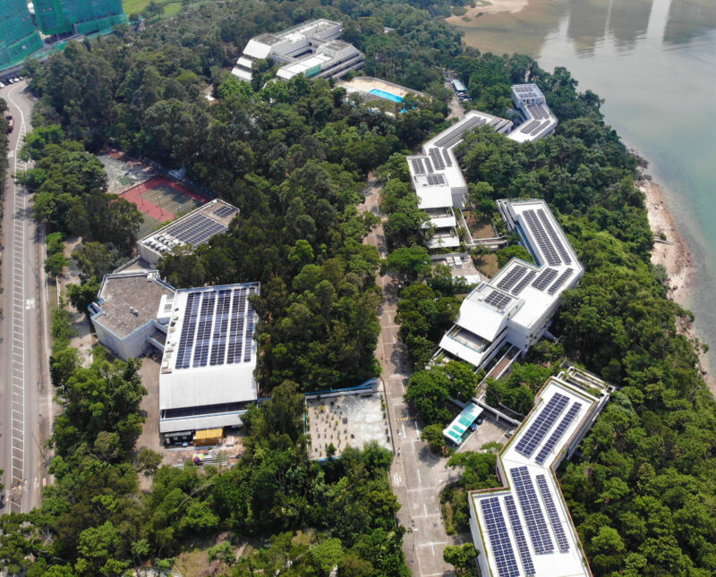 Aerial view of LPCUWC Campus in Hong Kong
