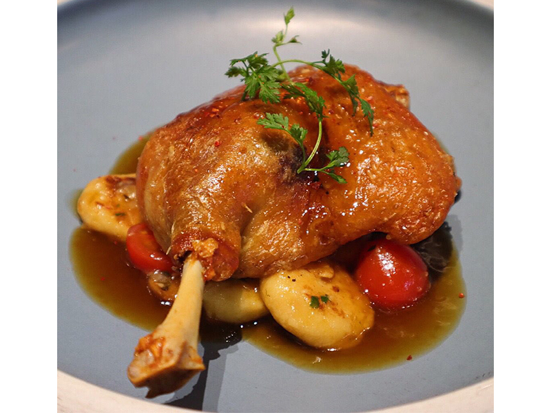 Duck dish at French restaurant in Sai Ying Pun Metropolitain Bistro de Paris - french bistro