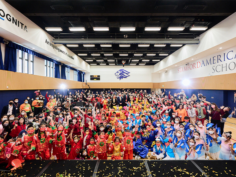 Students at Stamford HK - for article on the new head of school