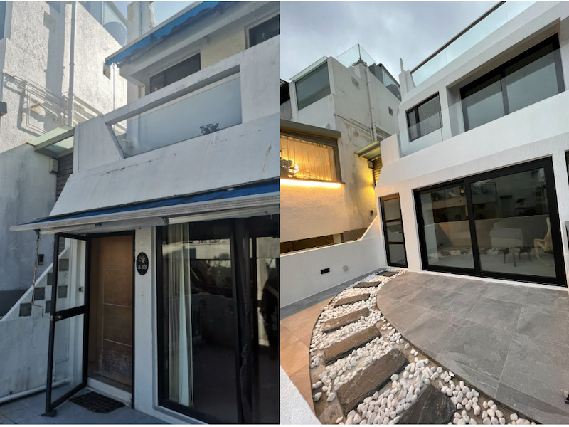 Exterior renovation and fab home fittings