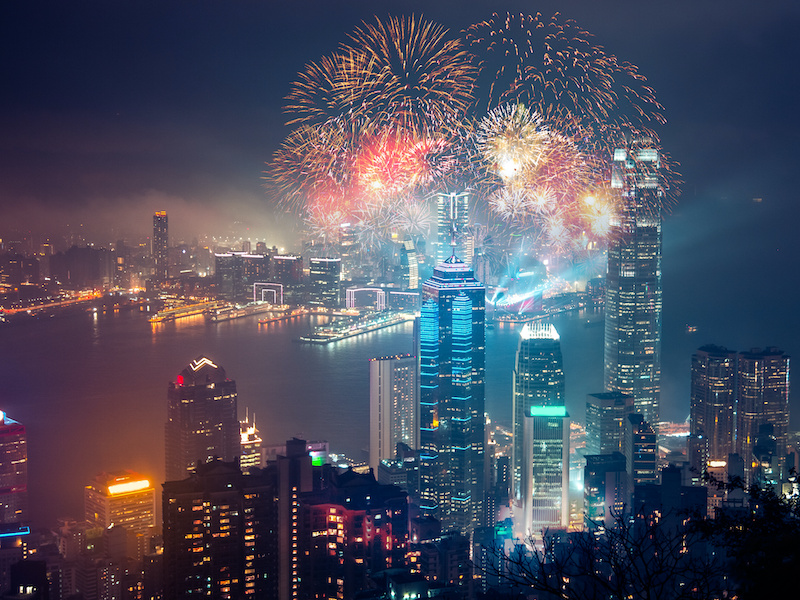 Hong Kong fireworks schedule and chinese new year fireworks