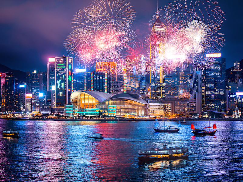 Hong Kong fireworks schedule and chinese new year fireworks