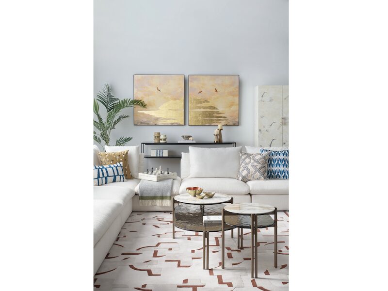 Neutral colours and earthy interior design modular sofa