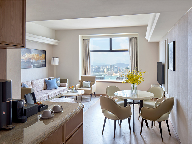 The Hopewell Hotel in Wanchai offers fabulous family staycation packages in this Executive Panoramic Suite.