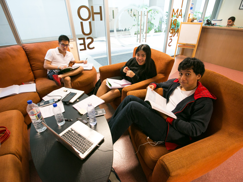 boarders working at Tampines House
