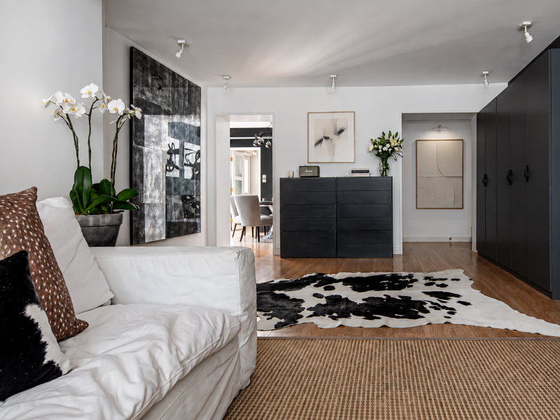Living Room design Stairs and Storage design B Squared Design