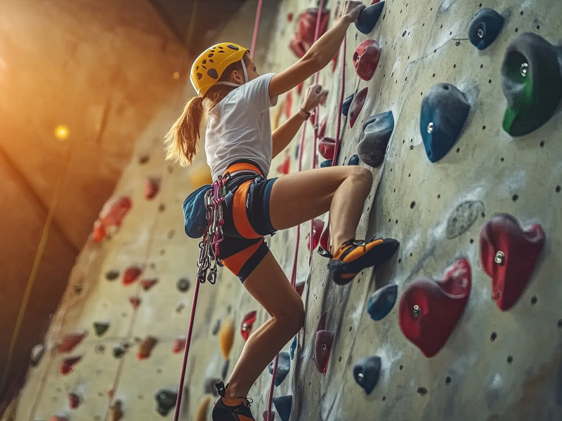 indoor rock climbing